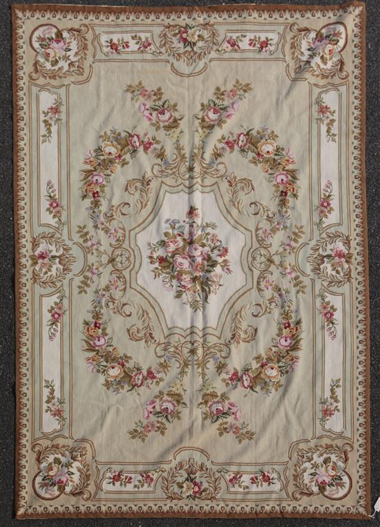 An Aubusson style tapestry, 9ft 1in by 5ft 11in.